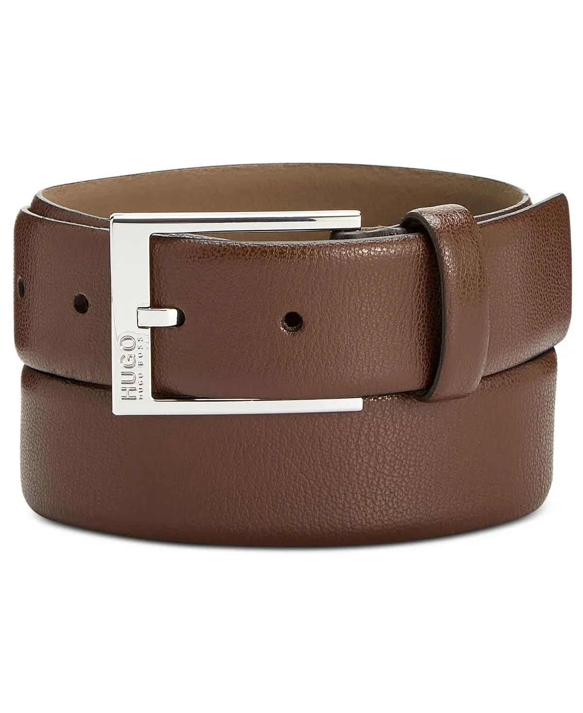 Hugo Boss Men's Gellot Belt Genuine Leather Medium Brown Sz: 40 50385627 | JoyLot.com