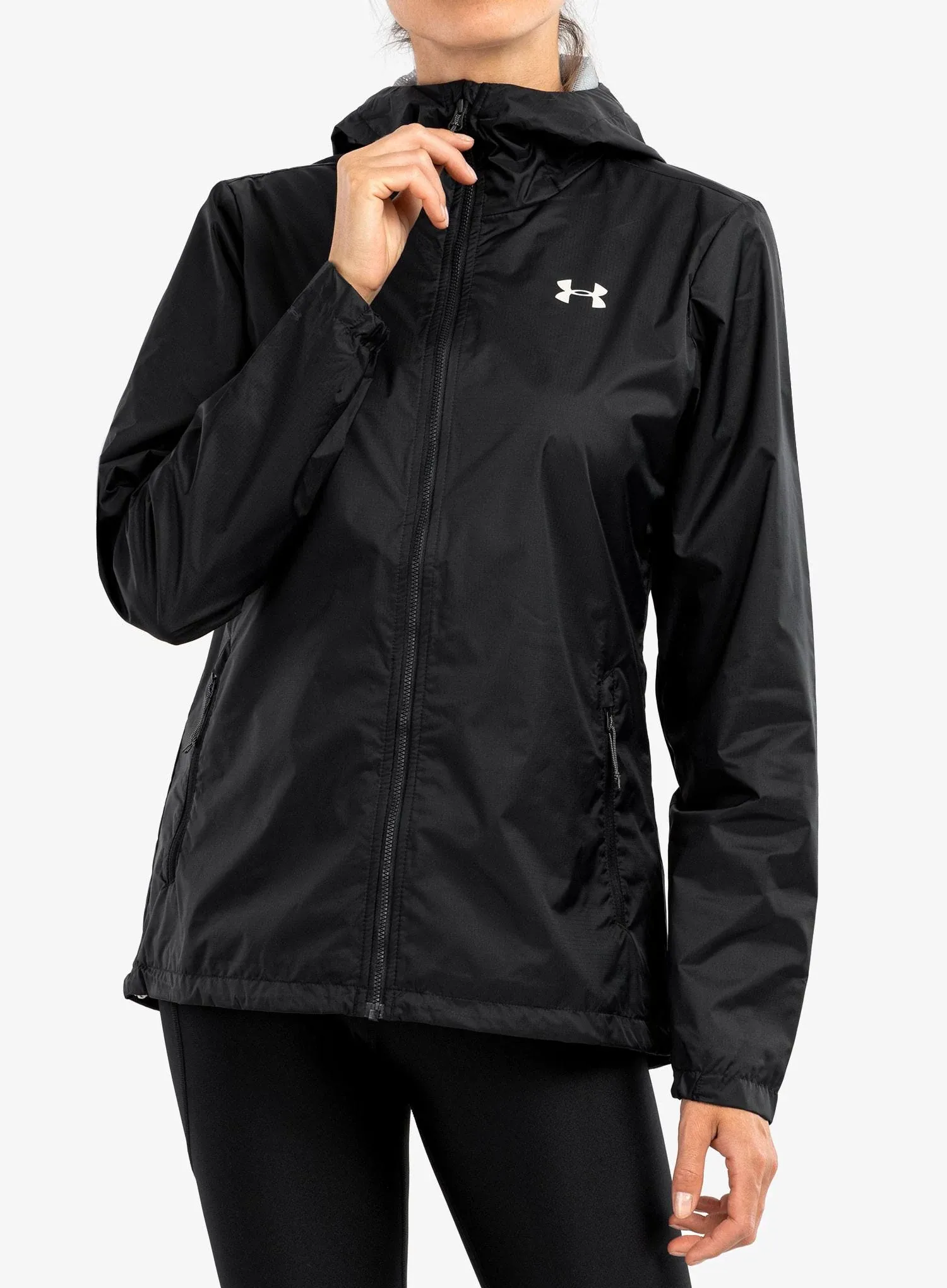 Under Armour Women's Forefront Rain Jacket SM Black