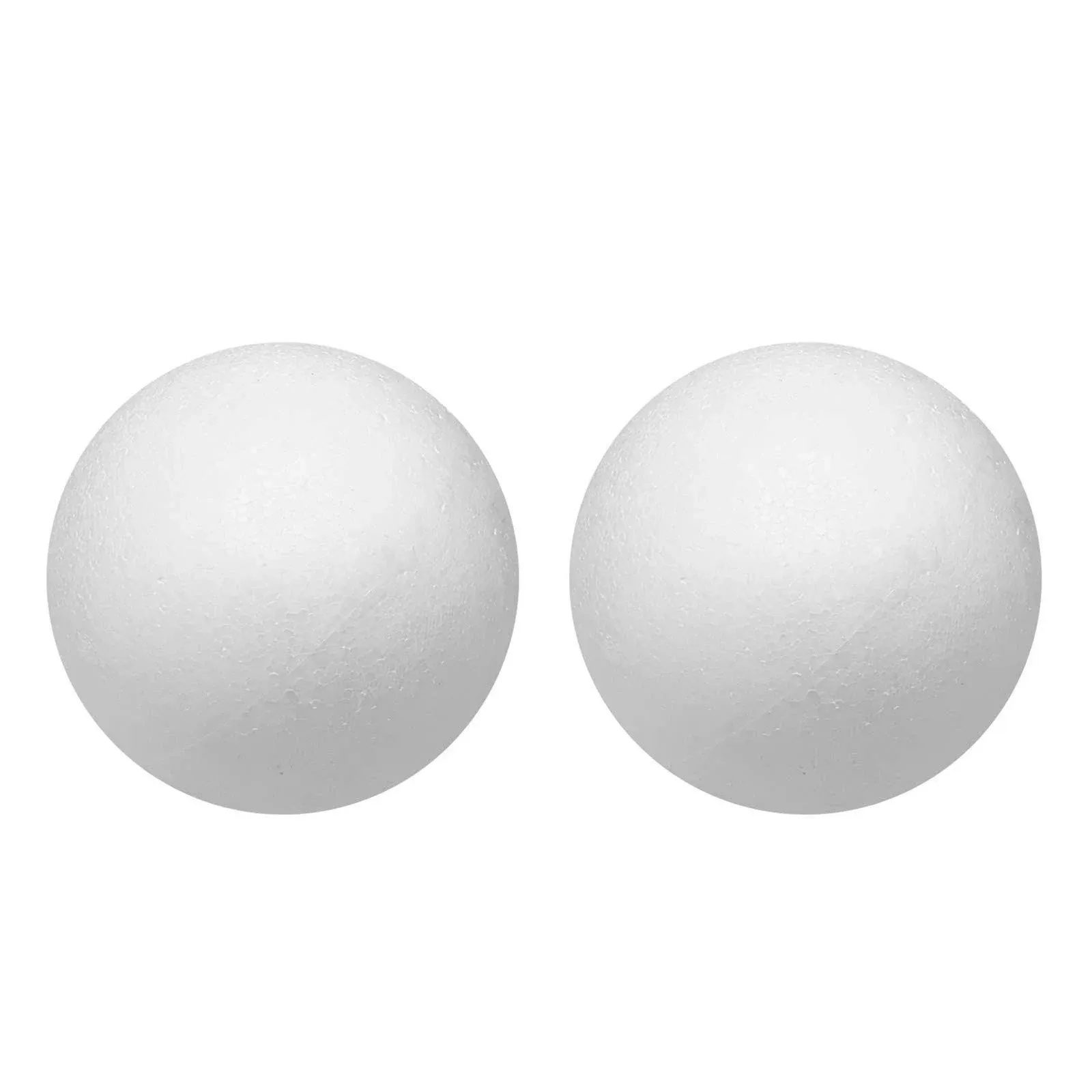 Crafjie Craft Foam Balls 6 Inches 2-Pack, White Craft Foam Polystyrene Round Bal