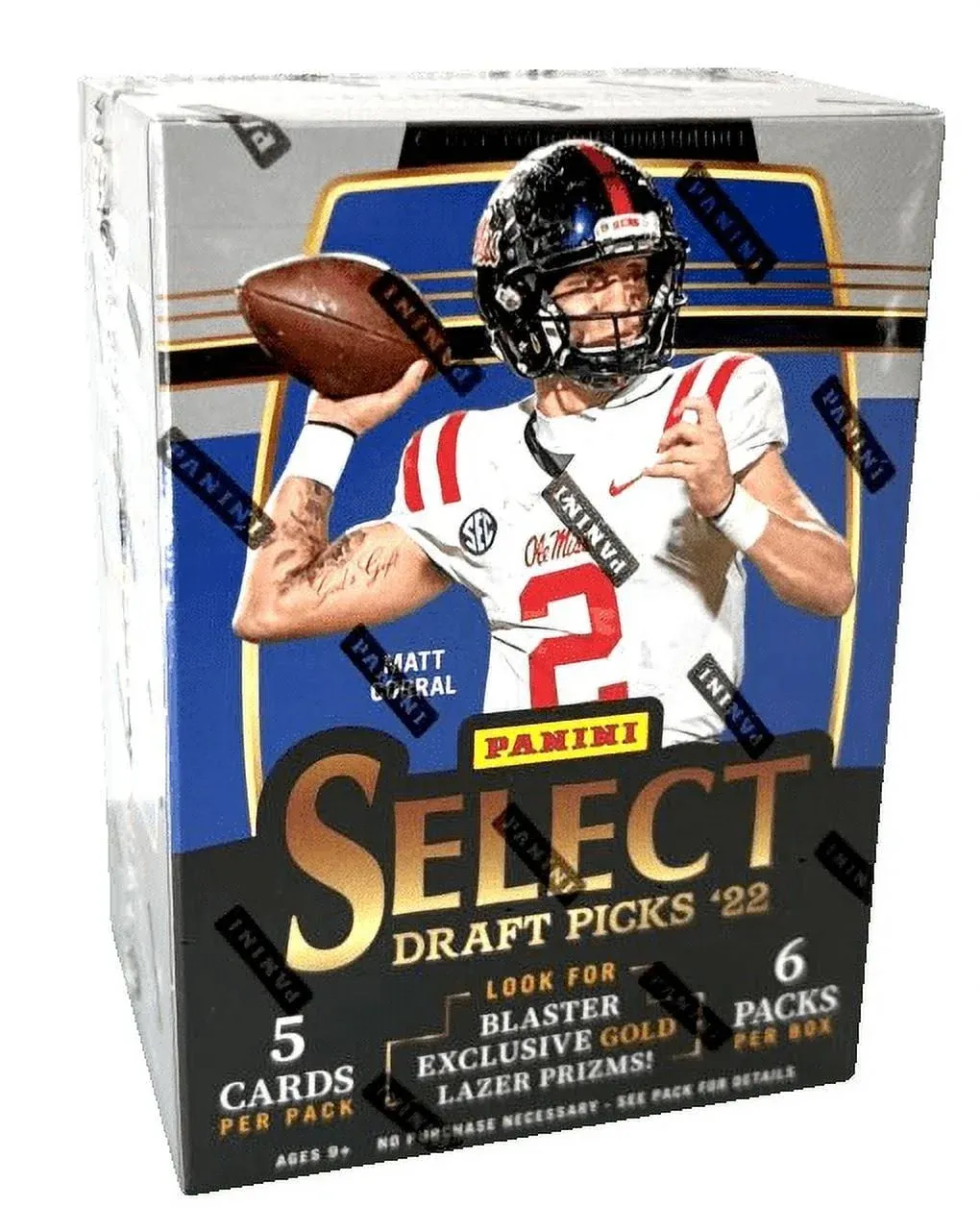 2022 Panini Select Draft Picks Football Blaster, Box