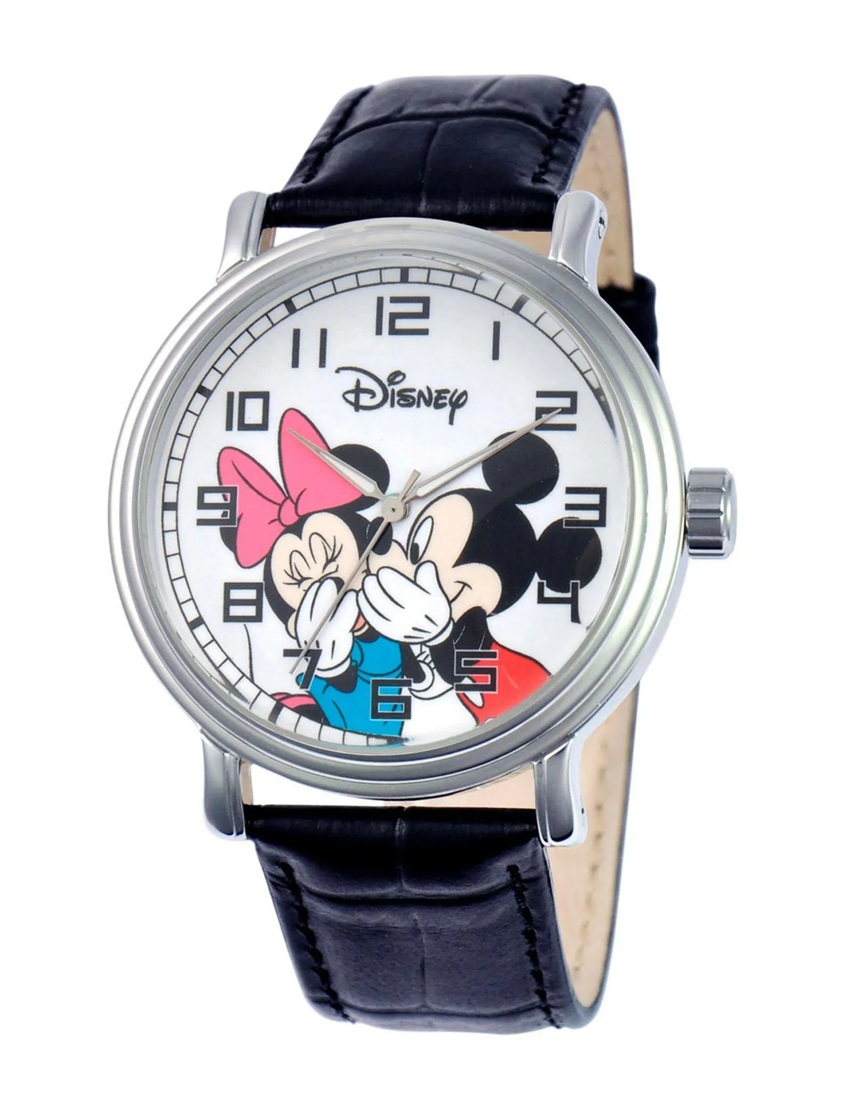 Men's Disney Mickey and Minnie Mouse Vintage Watch - Black