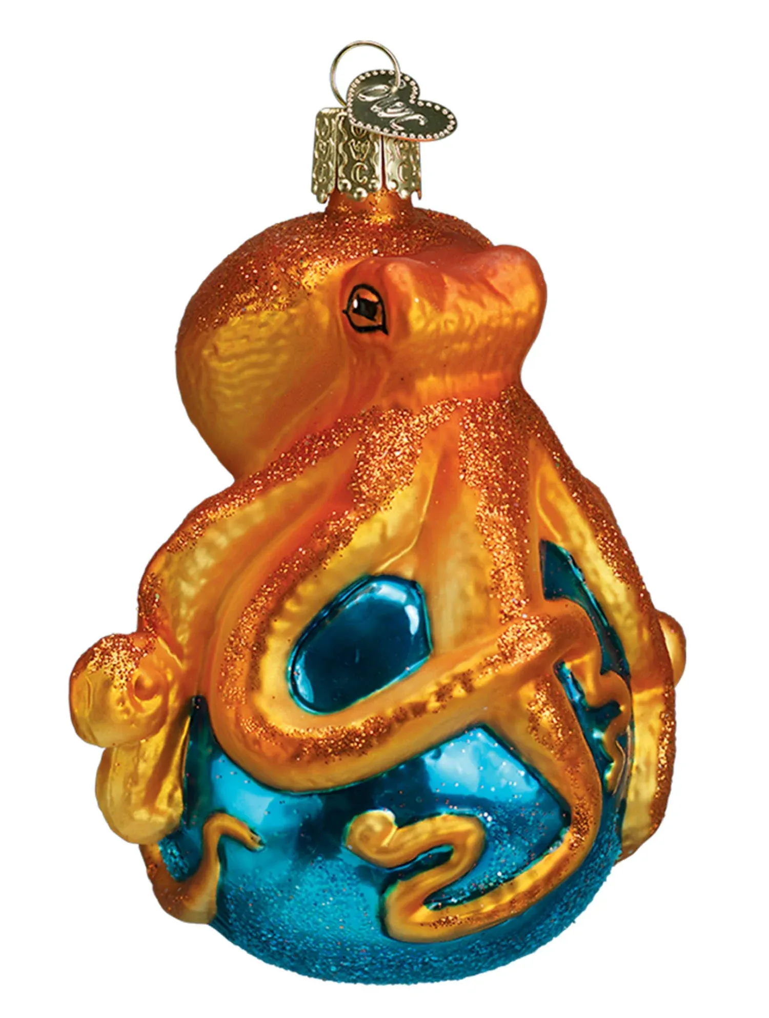 Old World Christmas Octopus Glass Blown Ornament