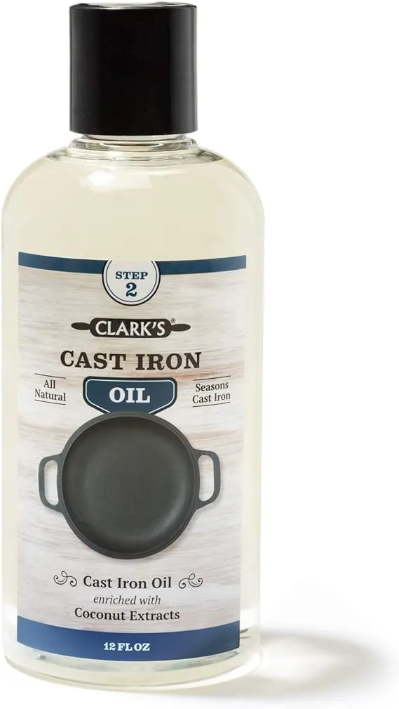 "CLARK'S Cast Iron Seasoning Oil - Refined Coconut Oil"