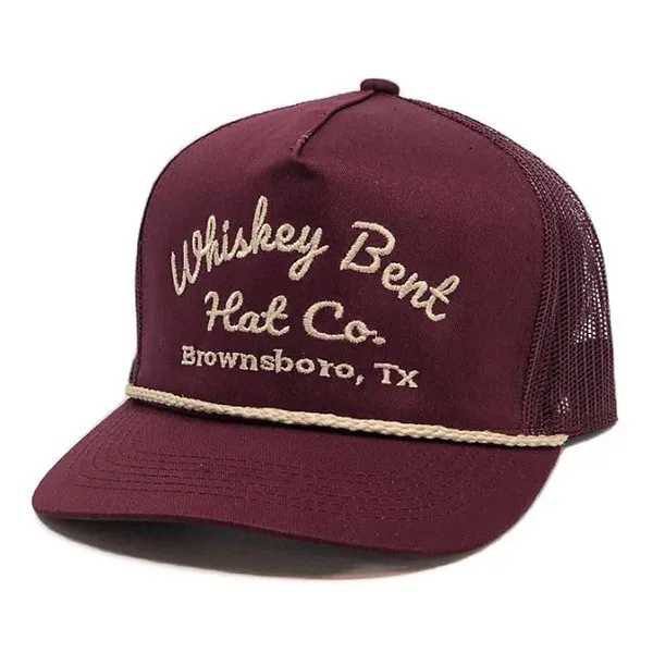 Men's Whiskey Bent Hat Co. Sale Barn Snapback Hat One Size Maroon