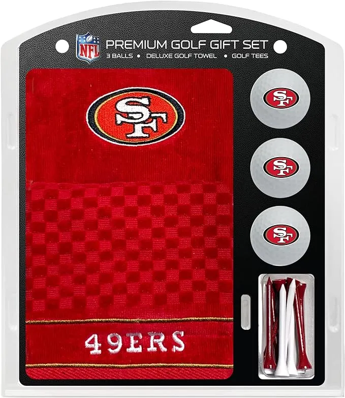 San Francisco 49ers Golf Gift Set with Embroidered Towel