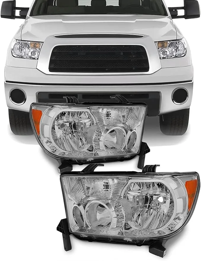 AKKON - For Toyota Tundra OE Replacement Headlights Driver/Passenger Head Lamps