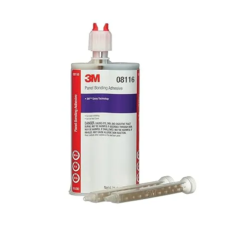 3M Panel Bonding Adhesive, 08115, OEM Recommended, Two-Part Epoxy, 200 ml/6.75 fl oz Cartridge, Black