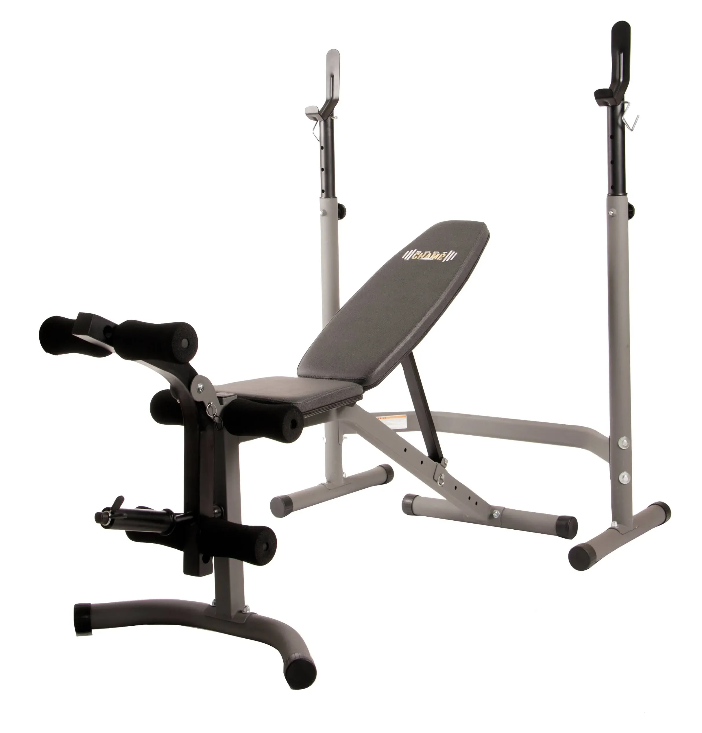 Body Champ Weight Bench with Leg Extension Attachment, 2-Piece Combo Adjustab...