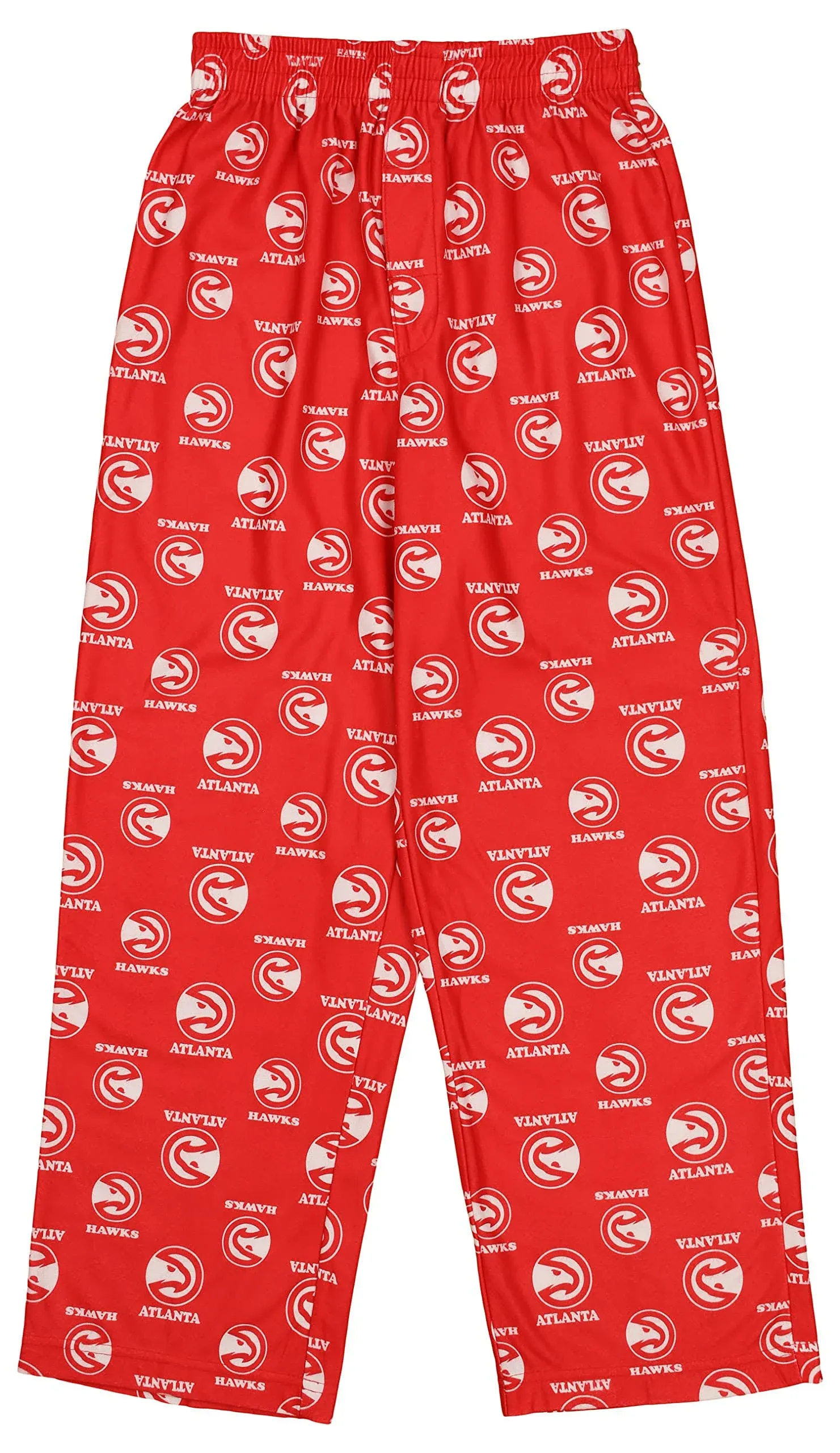 Outerstuff NBA Boys Youth (4-16) Atlanta Hawks All-Over-Print Lounge Pant, Red