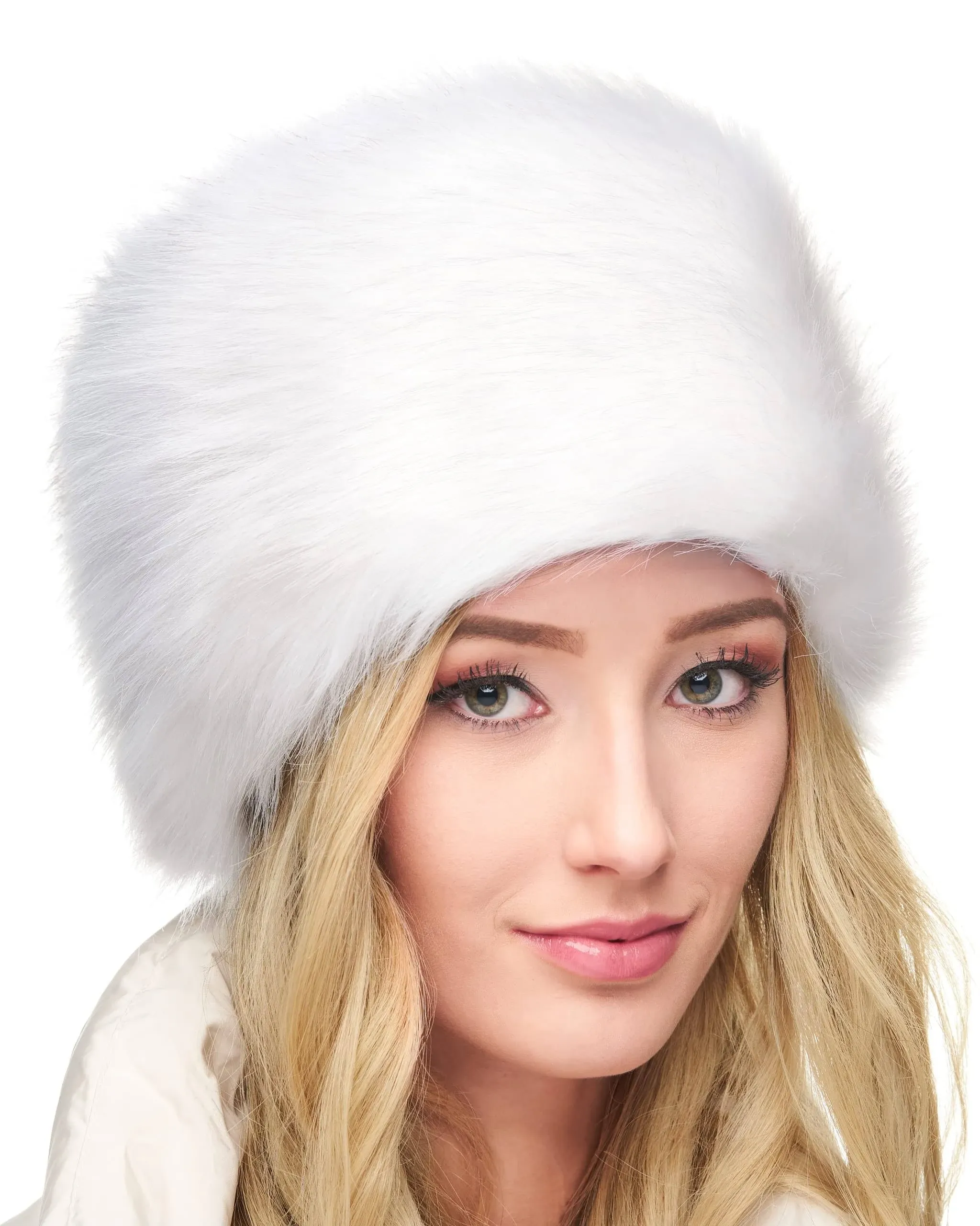 Futrzane Russian Faux Fur Hat for Women - Like Real Fur - Comfy Cossack Style