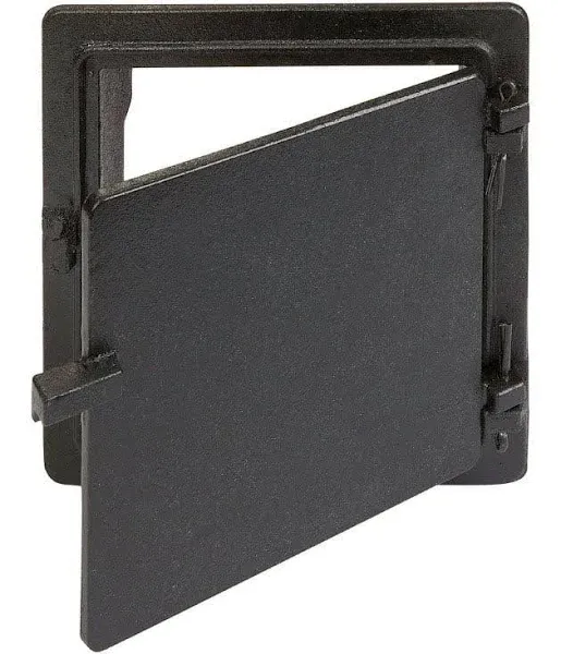 Vestal Black Galvanized Cast Iron Cleanout Door