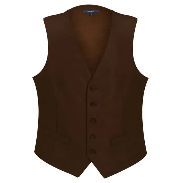 Gioberti Men's Formal Suit Vest Fit for Business or Casual Dress