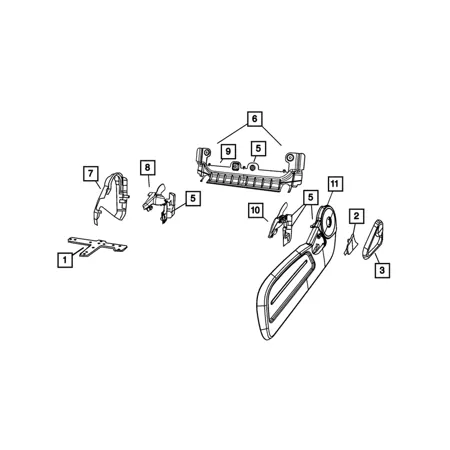 Genuine OE Mopar SHIELD-Seat 1PL971DVAA