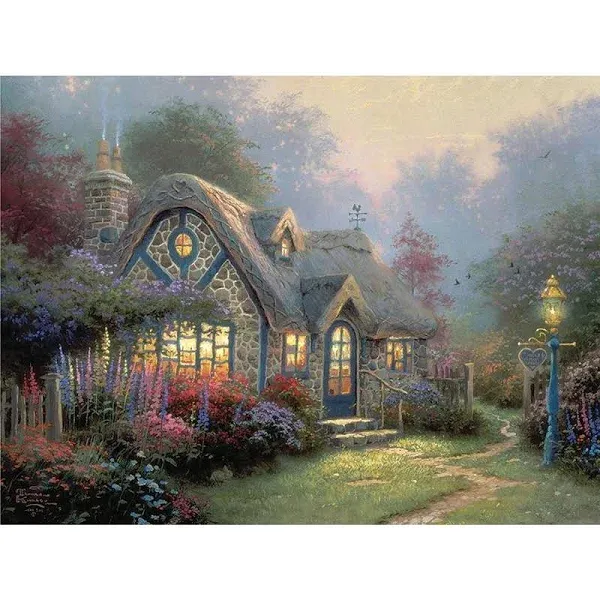 Kinkade Lamplight Paint by Number Kit