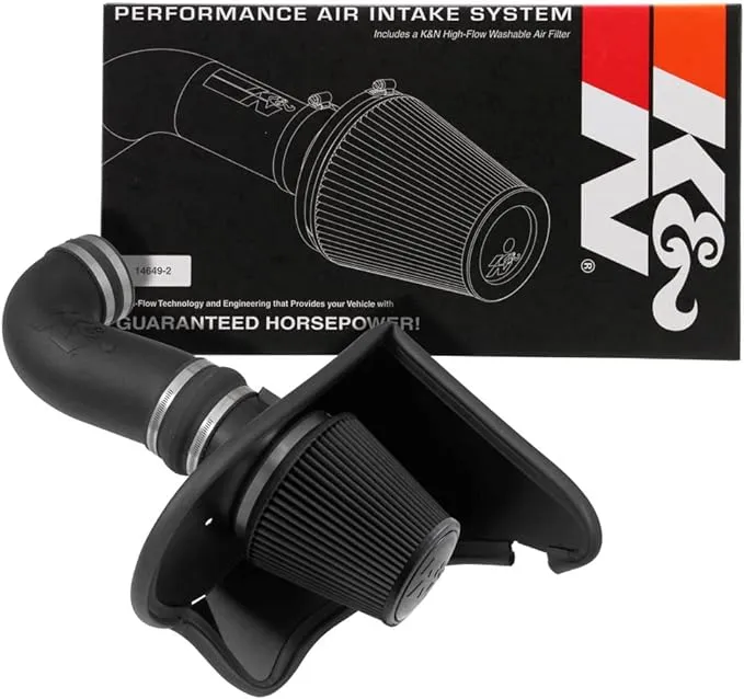 K&N Cold Air Intake System: High-Flow Air-Filter, Increase Performance & Horsepower: Compatible with 2016-2023 CHEVROLET Camaro SS, 30-3092