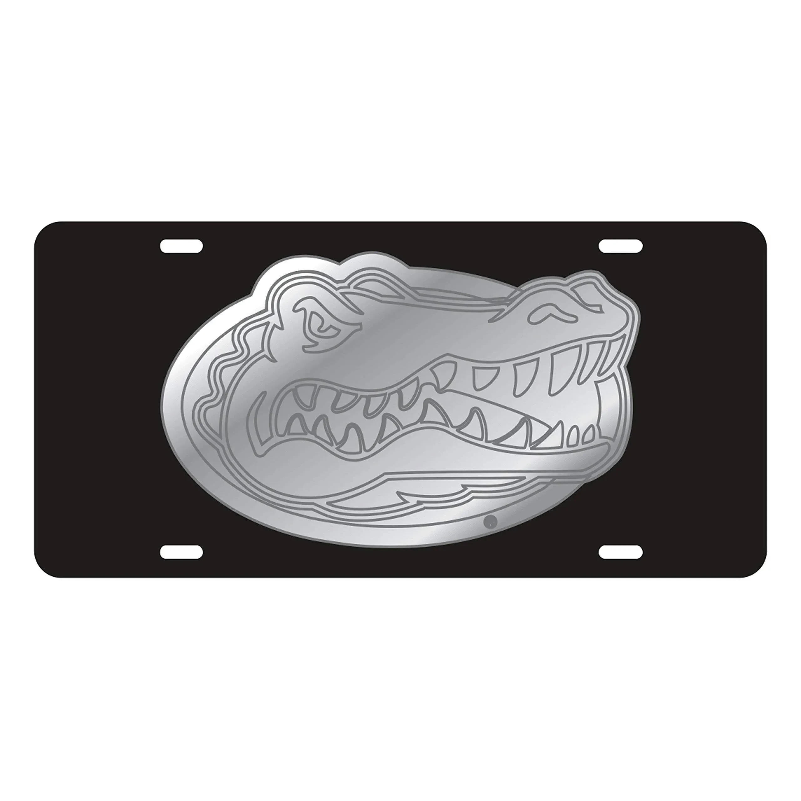 University of Florida Black Mirrored Gator License Plate Tag