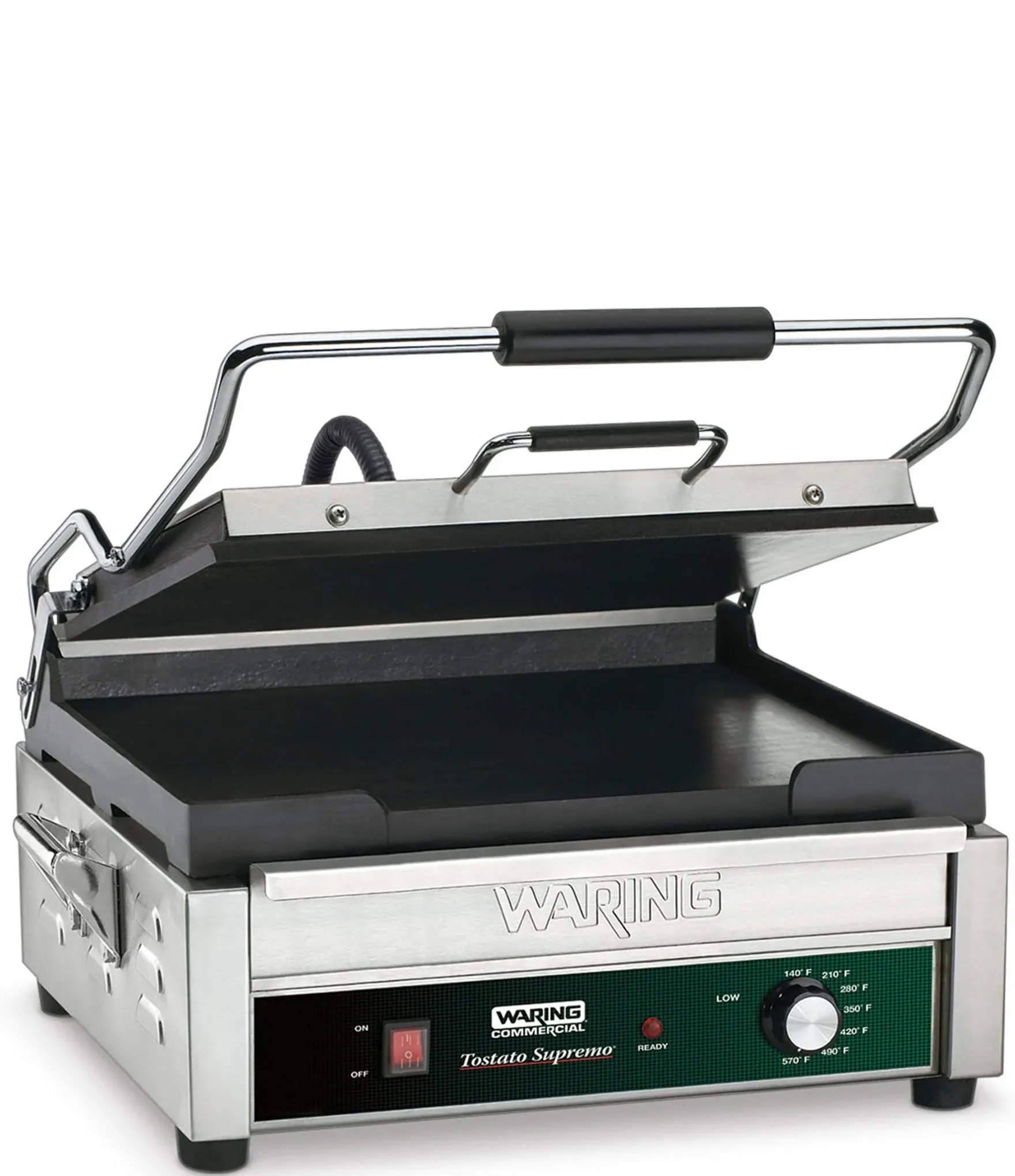 Waring Tostato Supremo Smooth Top &amp; Bottom Sandwich Toasting Grill - 14&#034; x 14&#034;