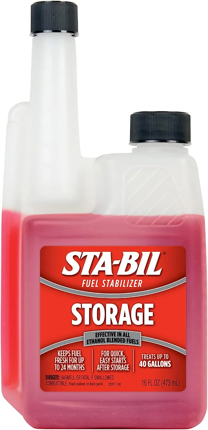 STA-BIL Storage Fuel Stabilizer - Keeps Fuel Fresh for 24 Months - Prevents Corrosion - Gasoline Treatment that Protects Fuel System - Fuel Saver - Treats 80 Gallons - 32 Fl. Oz. (22287-6PK)