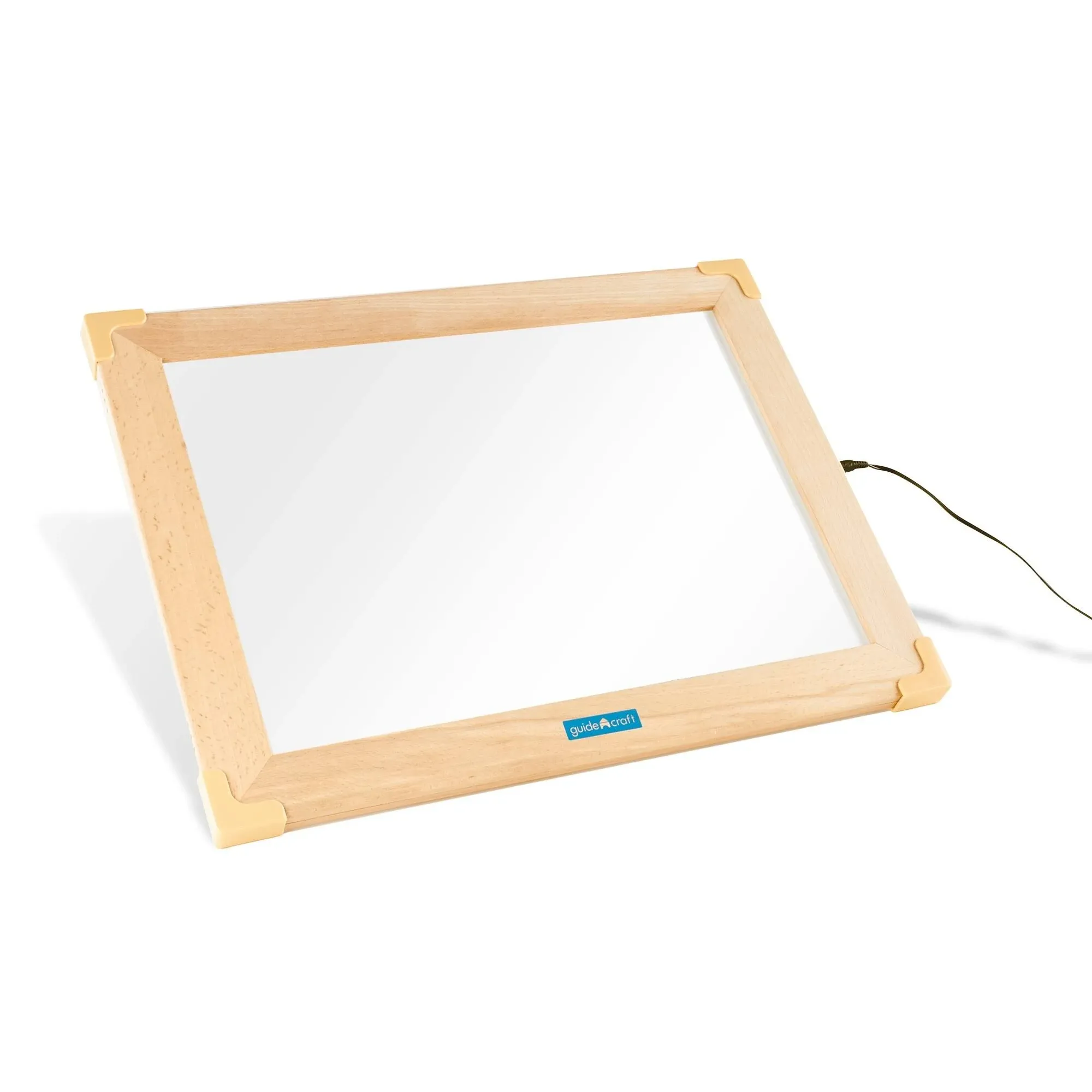 Guidecraft LED Tabletop Lightbox: Kids Learning and Educational Accessory, Sensory and Light Play Table