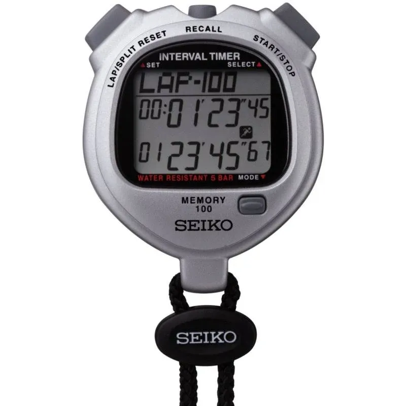 "Seiko Athlete's Stopwatch S057, Silver, 1pc"