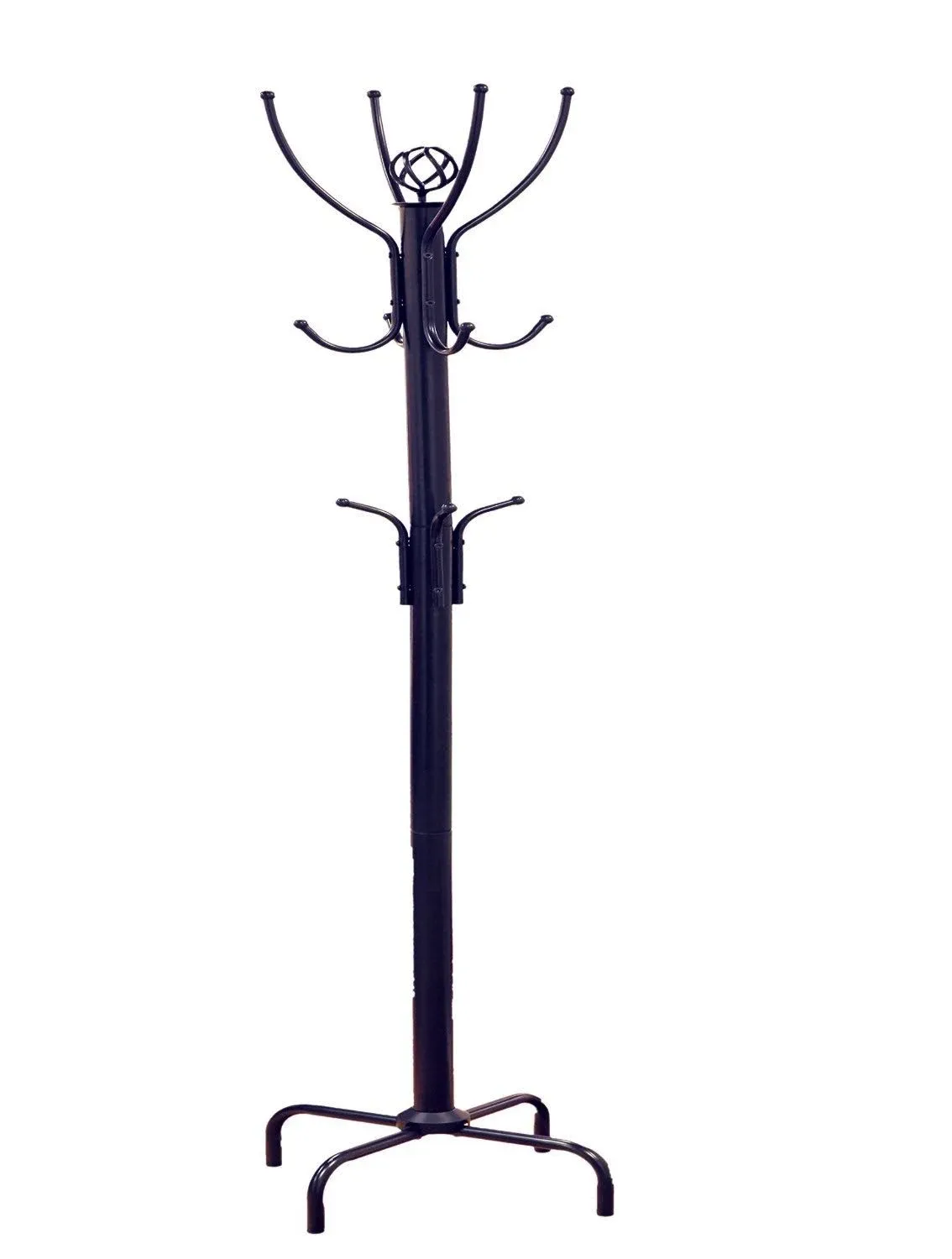 Metal Coat Rack in Black