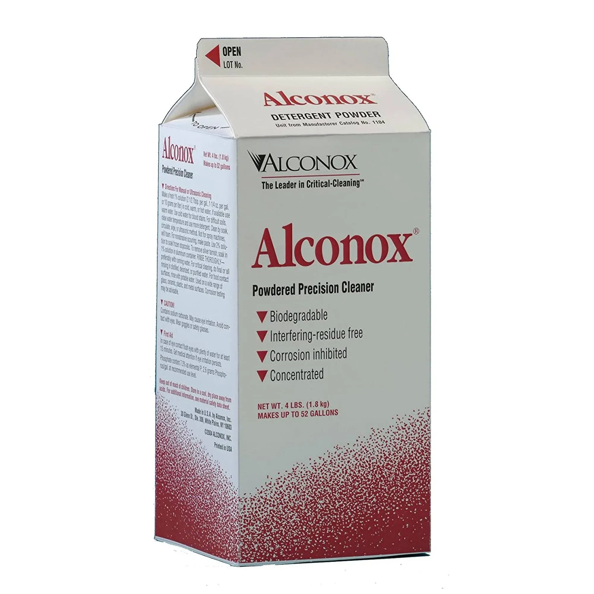 Alconox Detergent Cleaning Concentrate 4 lb. Container