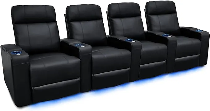 Home Theater Seating | Premium Top Grain Leather | adamsbargainshop