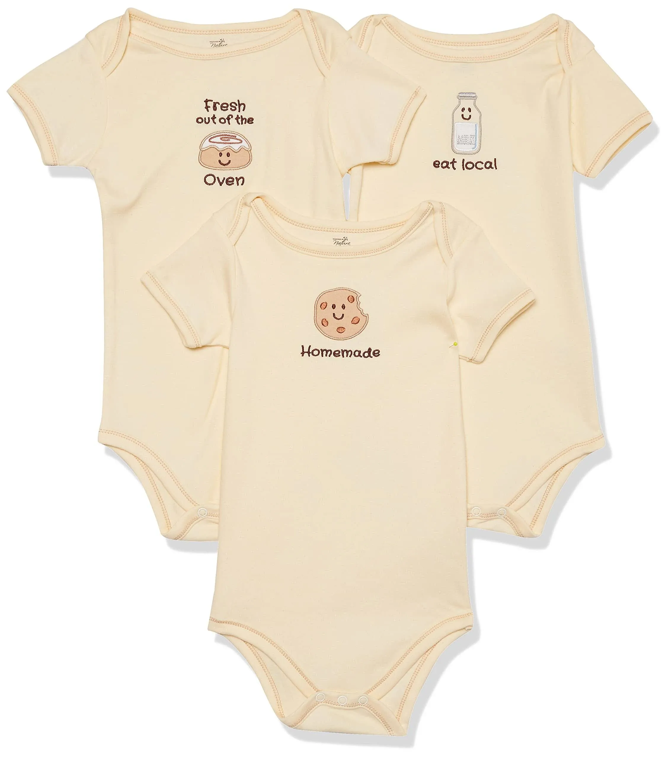 Touched by Nature Unisex Baby Organic Cotton Bodysuits