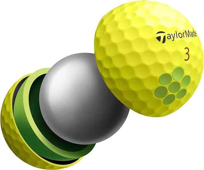 TaylorMade Tour Response Golf Balls - Yellow