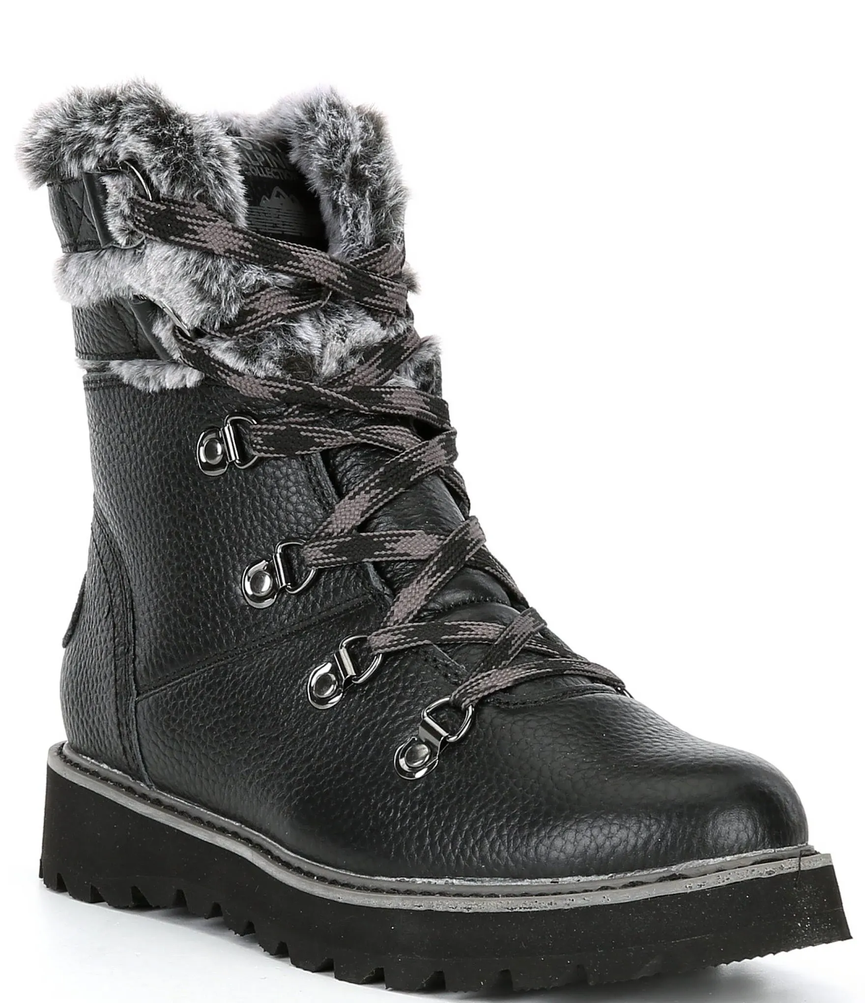 Roxy Brandi III Waterproof Suede Faux Fur Trim Lug Sole Booties - 6M