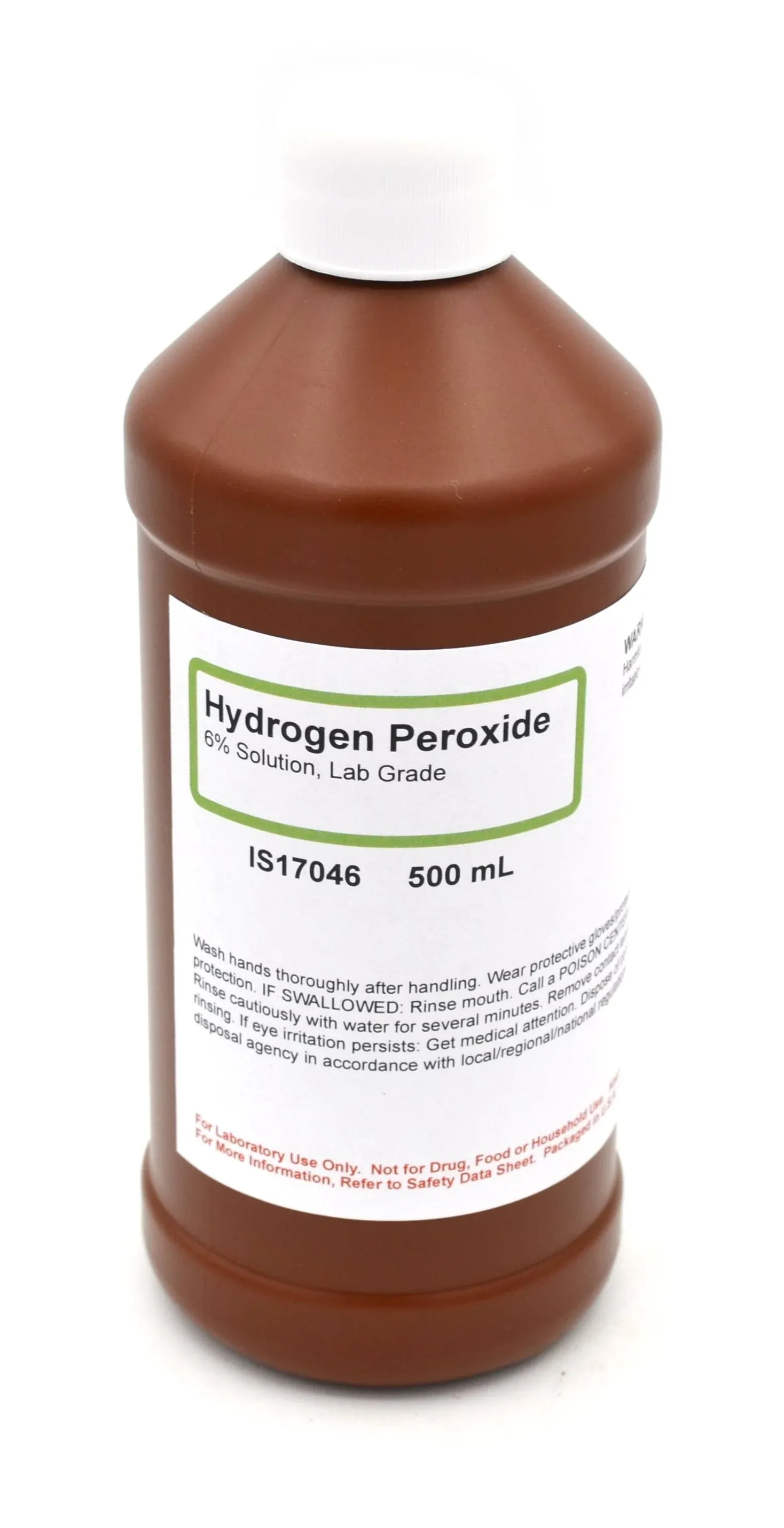 6% Laboratory-Grade Hydrogen Peroxide, 500ml - The Curated Chemical Collection