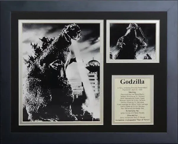 Legends Never Die Godzilla Framed Photo Collage