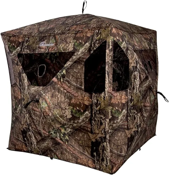 Ameristep Brickhouse Blind, Fire Retardant, Mossy Oak Break-Up Camo