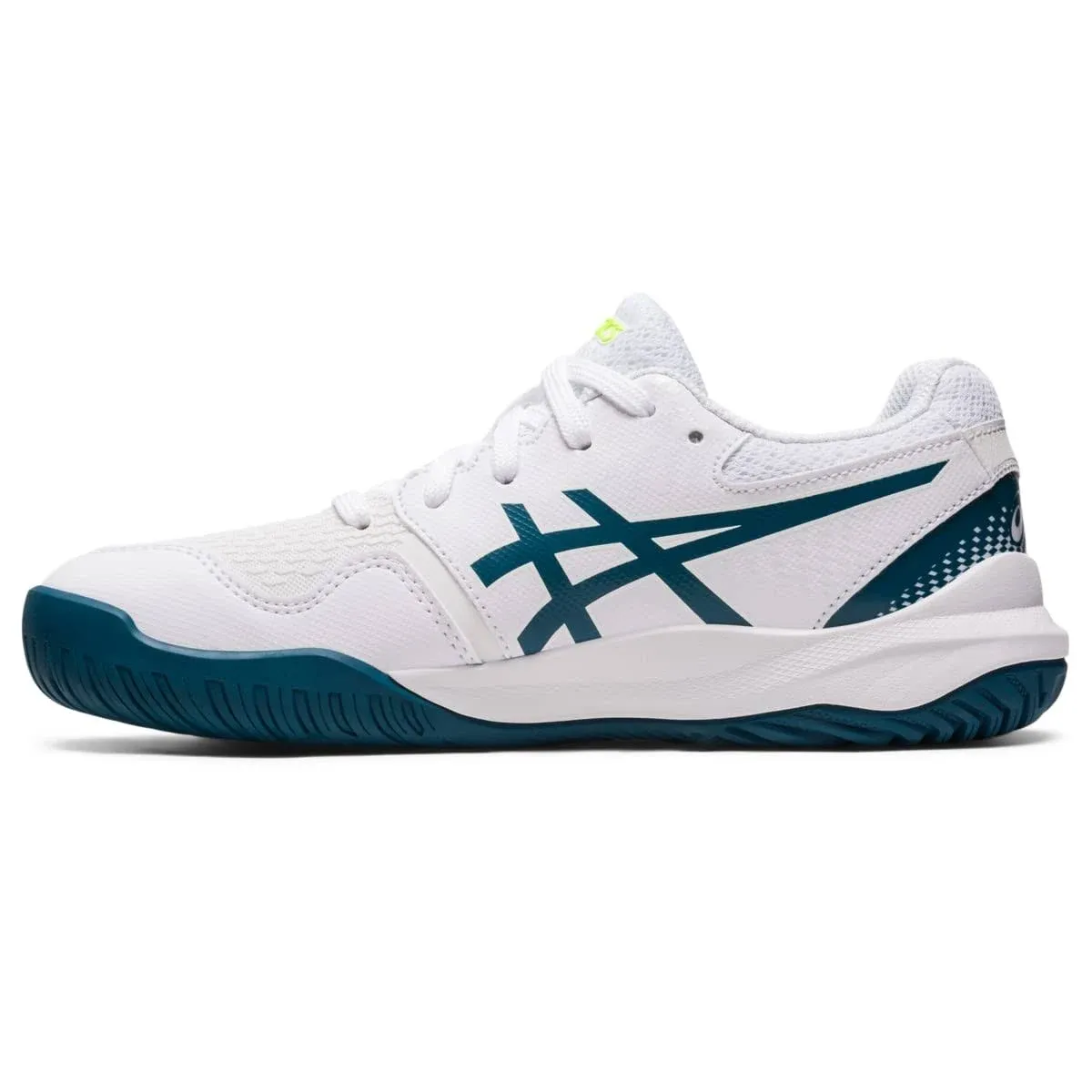 ASICS Gel Resolution 9 Junior (White/Teal) Size: 3.5