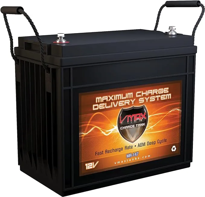 Vmaxtanks VMAX Mr147-155 12V 155ah AGM Deep Cycle Marine Battery for Minn Kota ...