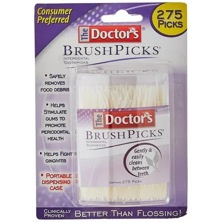 The Doctor's BrushPicks Interdental Toothpicks, 120 Picks