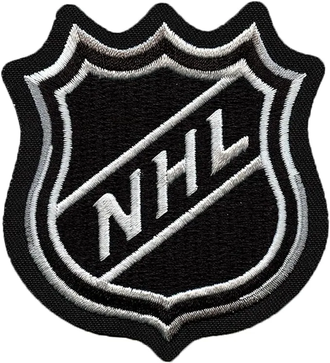 NHL Official National Hockey League Shield Logo Patch, Black