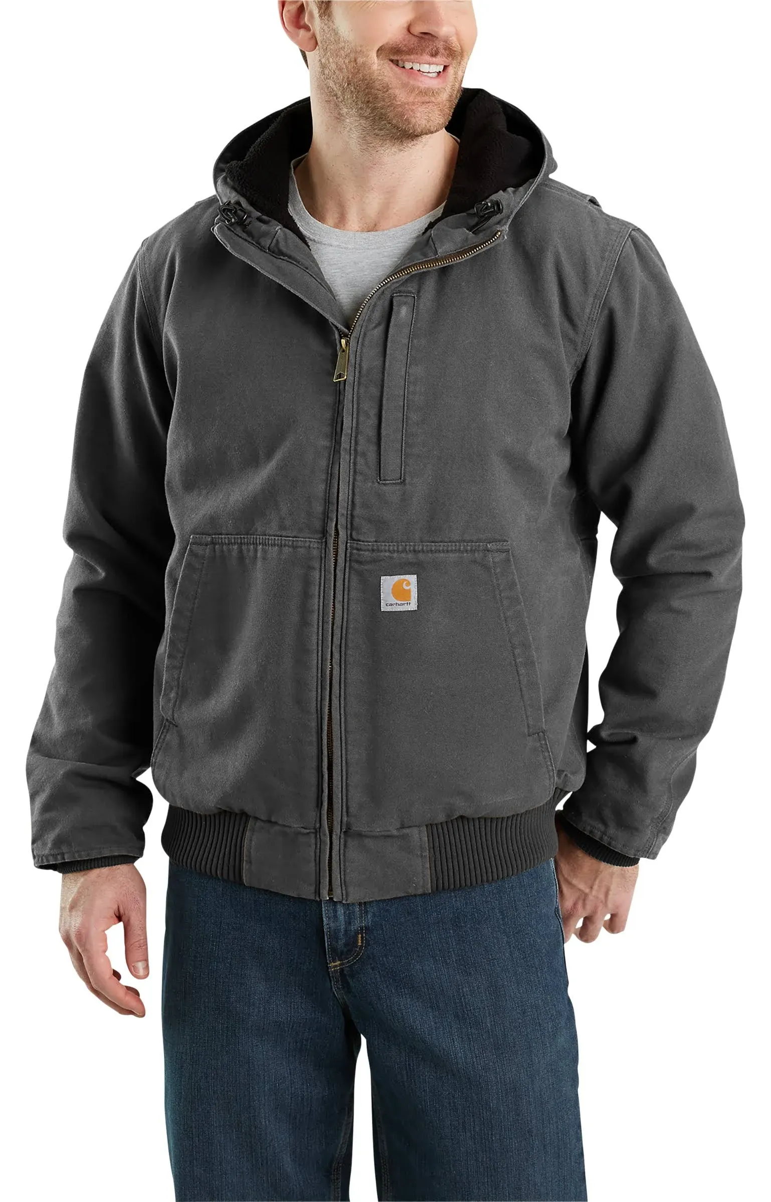 Loose Carhartt Full Swing Washed Duck Fleece Lined Jacket W/Hood OJ3371-M 4XL