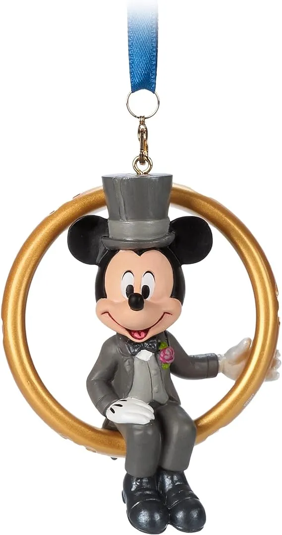 Disney Mickey Mouse Wedding Ring Ornament 