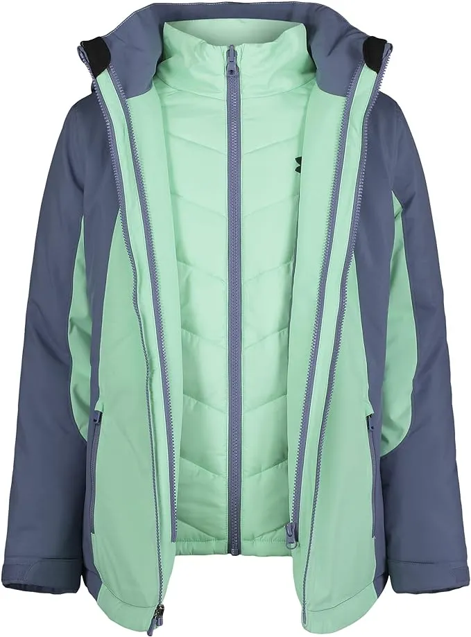 Under Armour Girls' Westward 3-in-1 Jacket - Green, YMD