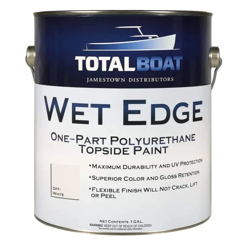 TotalBoat Wet Edge Marine Topside Paint Off White Gallon