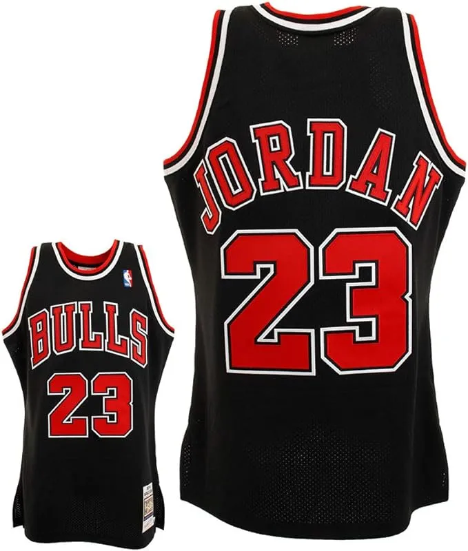 Mitchell & Ness Chicago Bulls Authentic Michael Jordan #23 Black 1997/98 Hardwood Classics Alternate Jersey