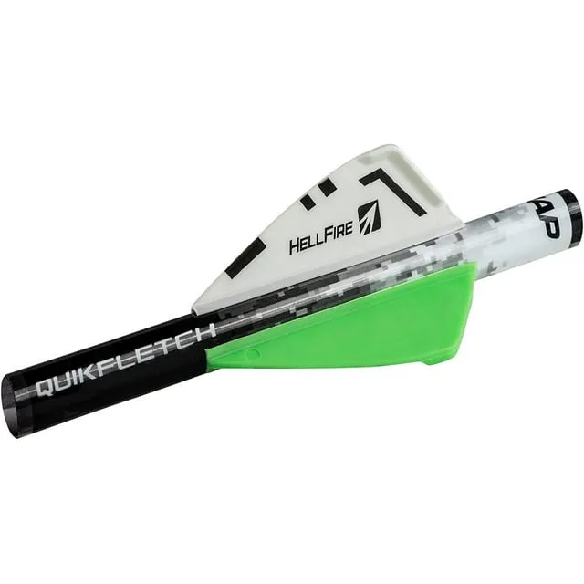 NAP Quikfletch Hellfire White/Green