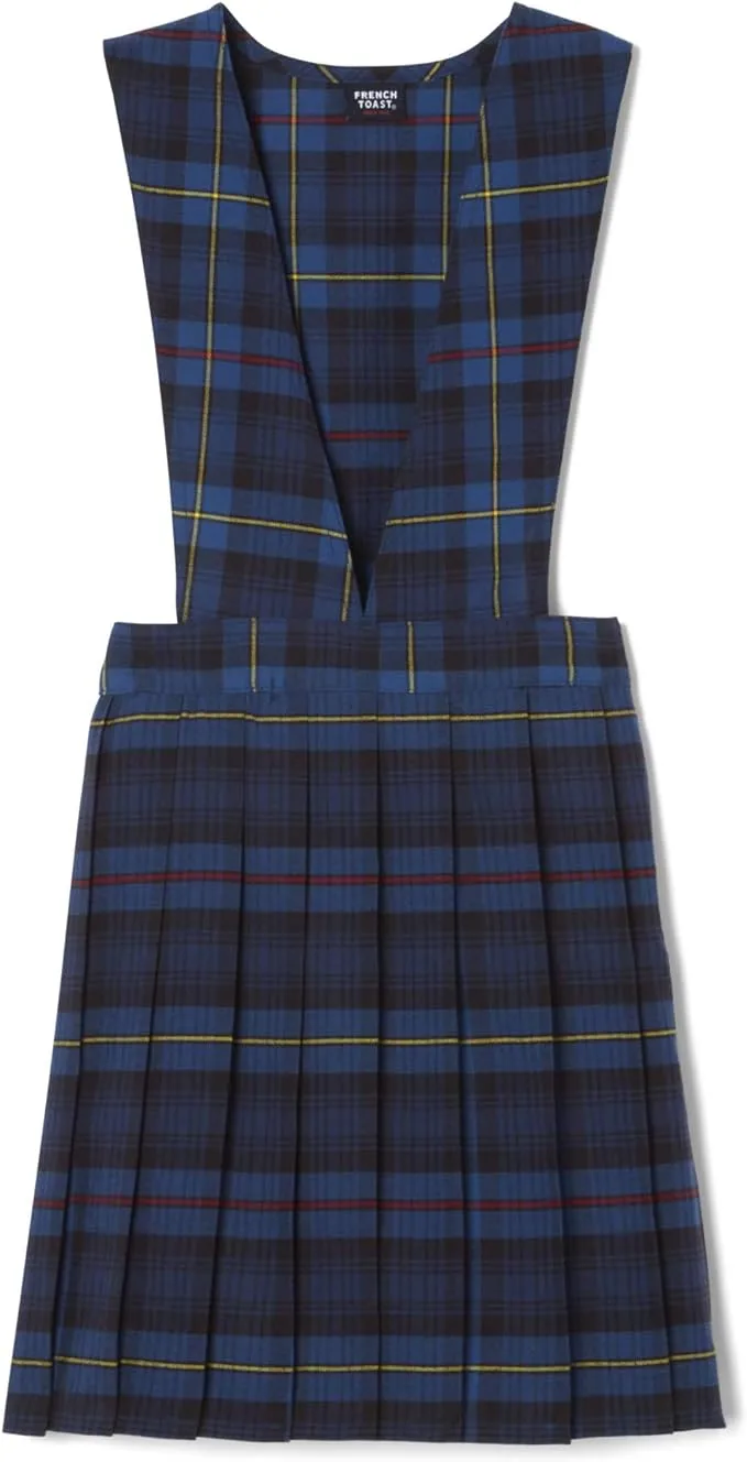 French Toast Girls School Uniform Plaid V-Neck Pleated Jumper, Sizes 4-14 & Plus