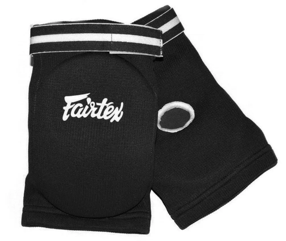 Fairtex EBE1 Muay Thai Elbow Pads, Black