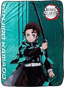 Demon Slayer Tanjiro 45 x 60 Inch Fleece Throw Blanket