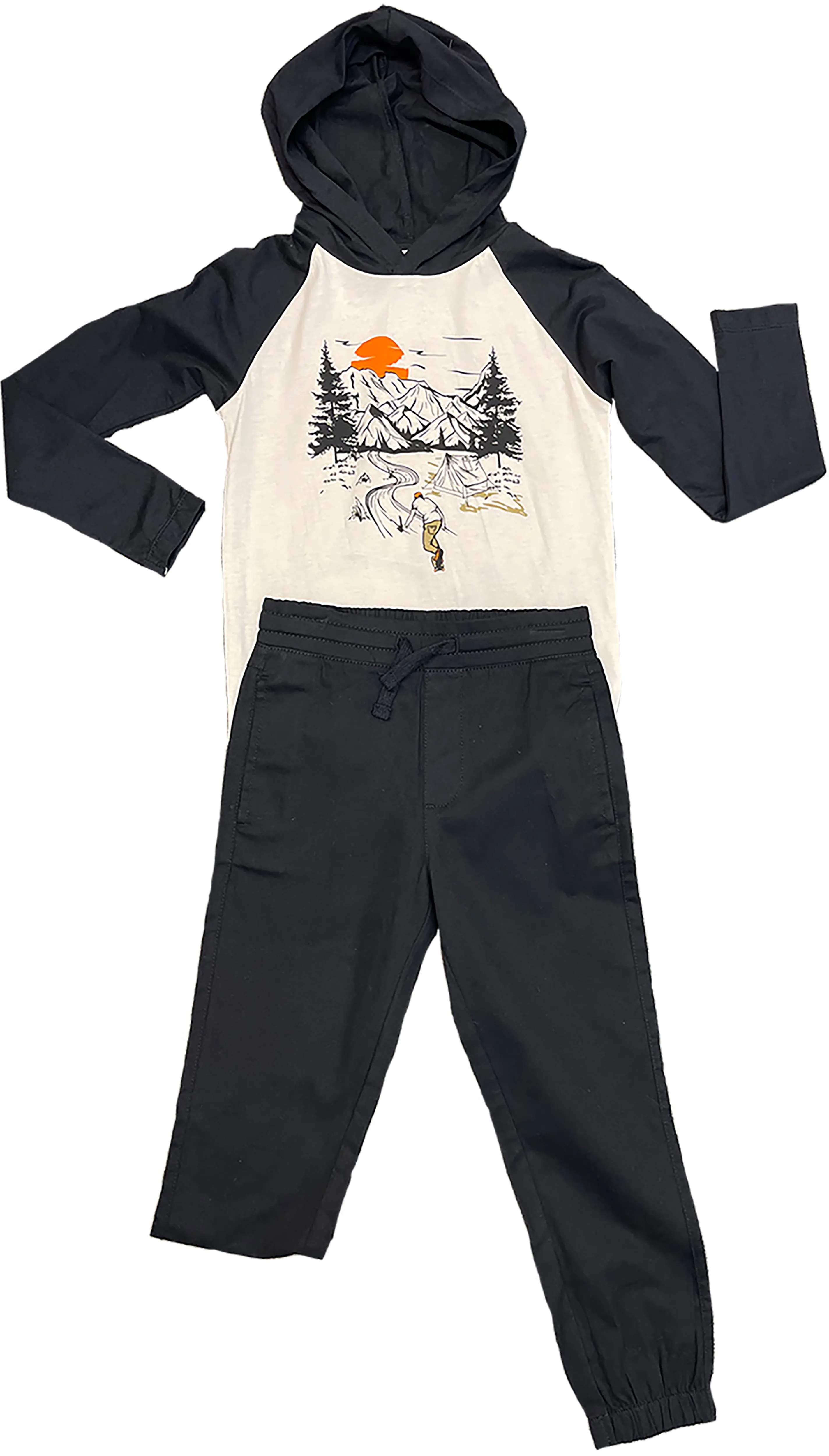 THE CHILDREN&#039;S PLACE - 2 PIECE LONG SLEEVE TOP PANTS PAJAMA SET VIDEO GAMES - S