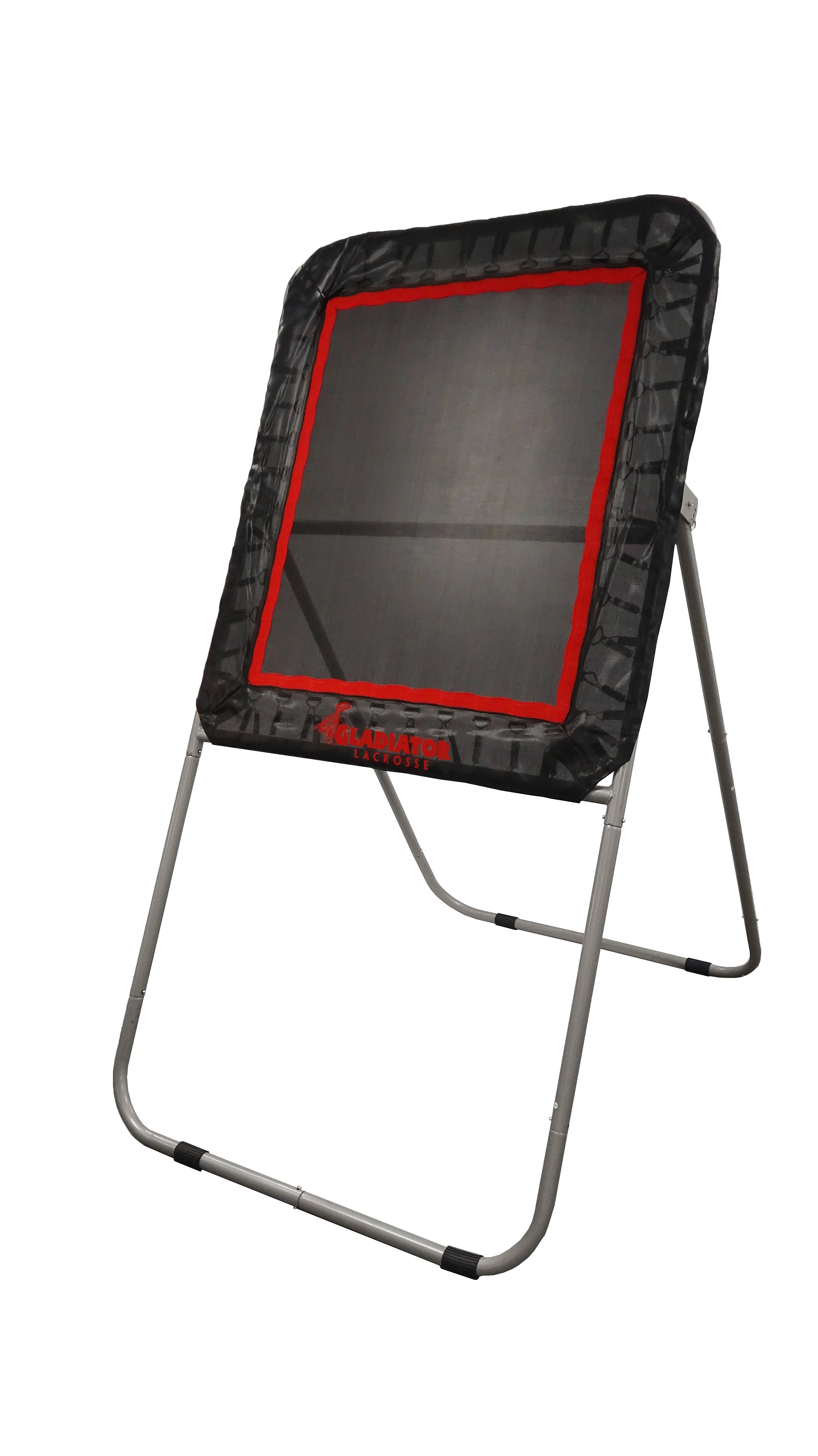 Gladiator Lacrosse Professional Bounce Pitch Back/Rebounder (Black), 49X32X6, Black with Orange Accents, Model:05011