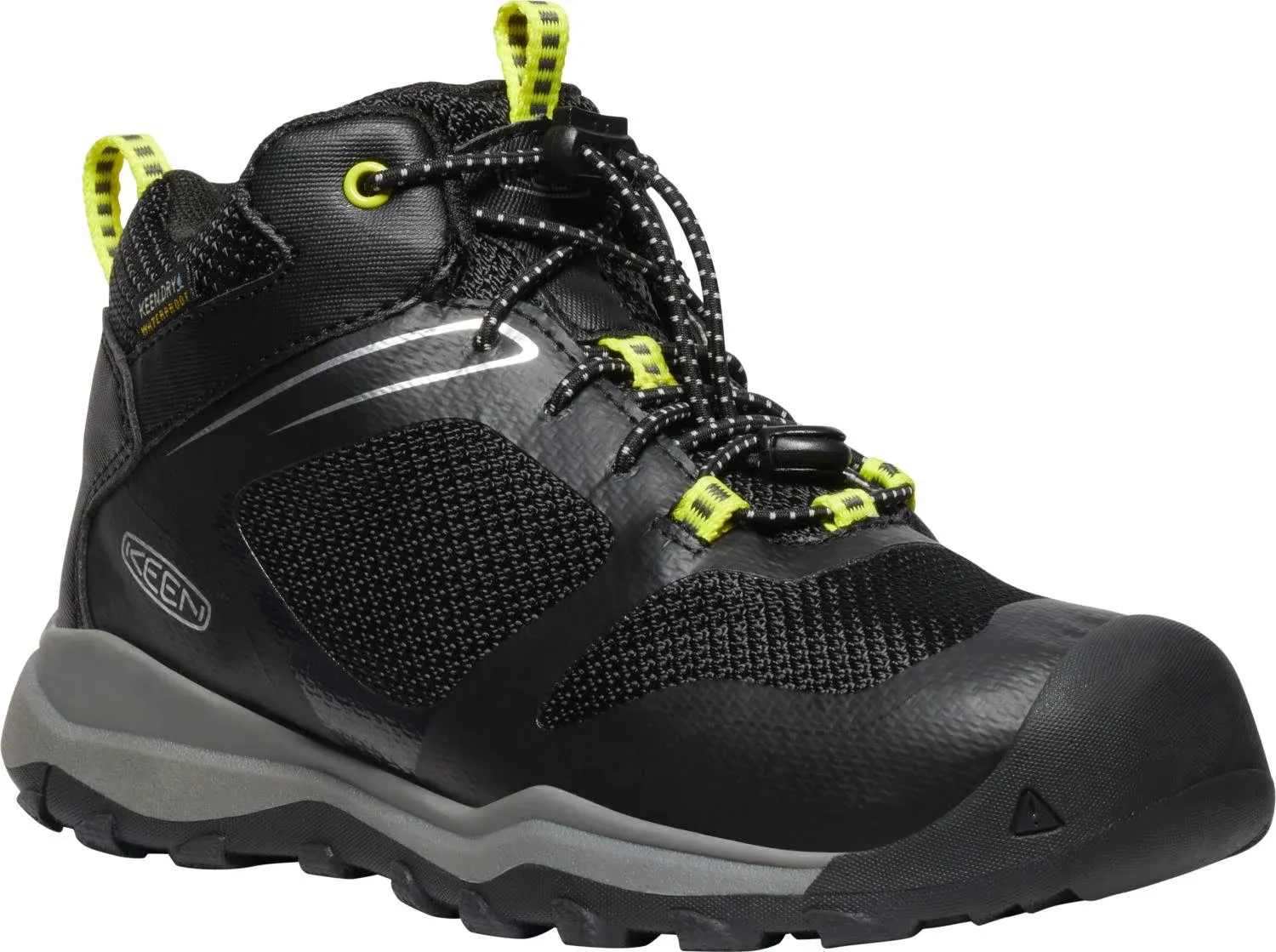 Keen Kids Little Wanduro Mid Waterproof Black/Silver 13