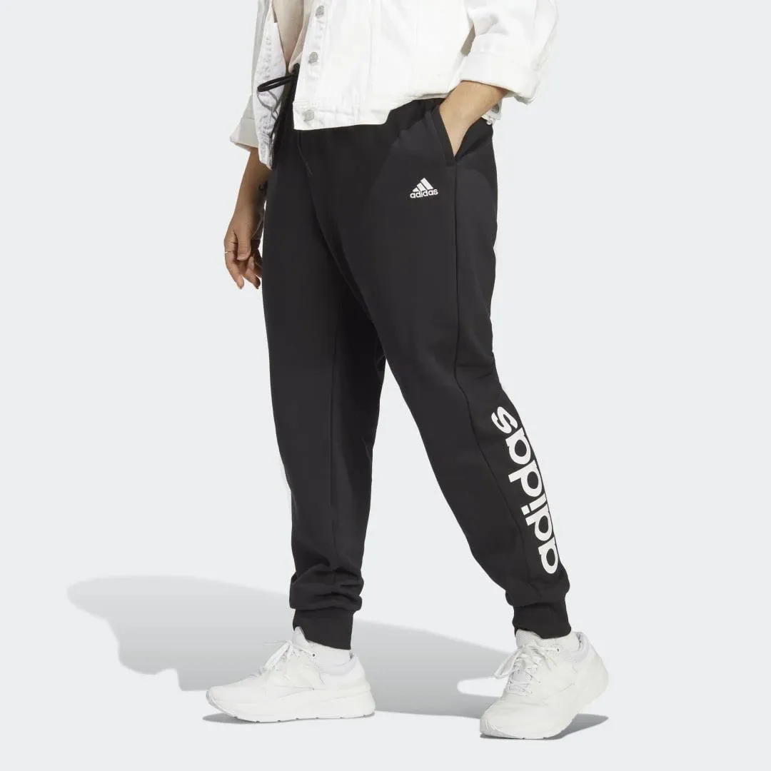 adidas Women's Essentials Linear French Terry Cuffed Pants (Plus Size)